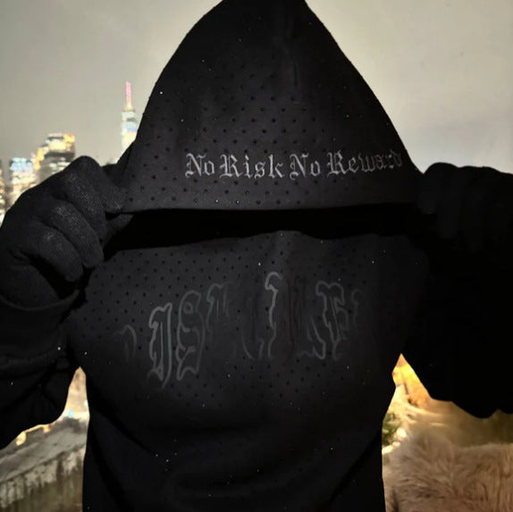 Clothing Print Dark Rhinestone Black Series Youth