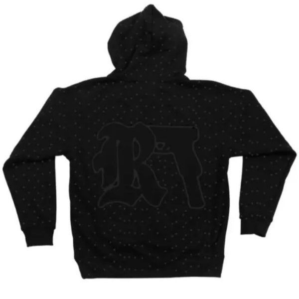 Clothing Print Dark Rhinestone Black Series Youth