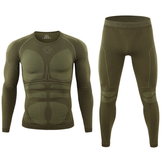 Outdoor Sports Thermal Underwear Cycling Clothes Breathable Wicking Suit Men