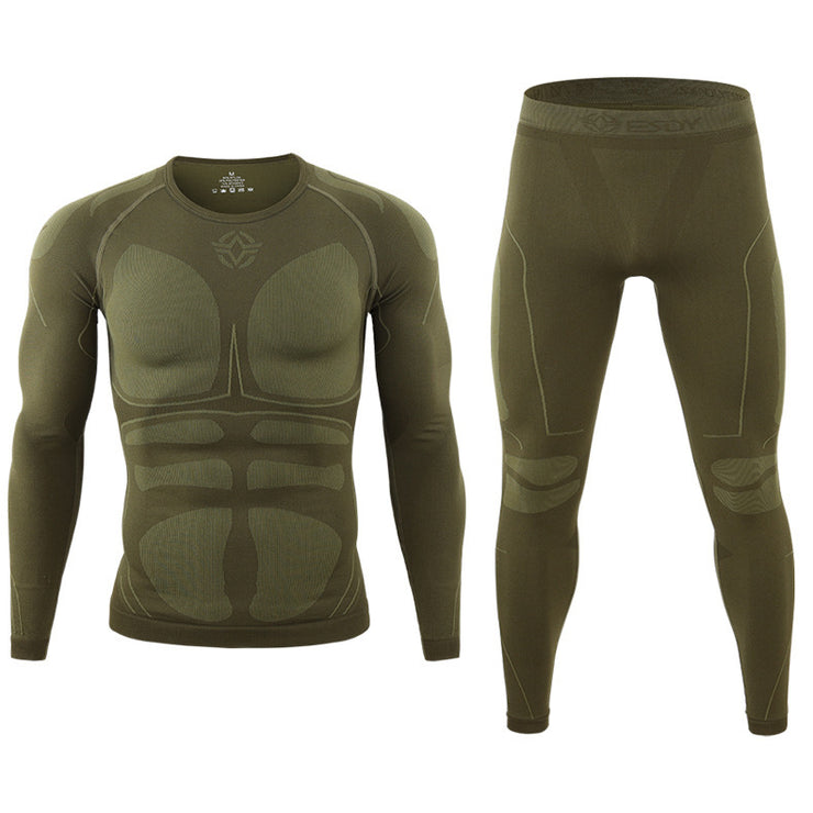 Outdoor Sports Thermal Underwear Cycling Clothes Breathable Wicking Suit Men