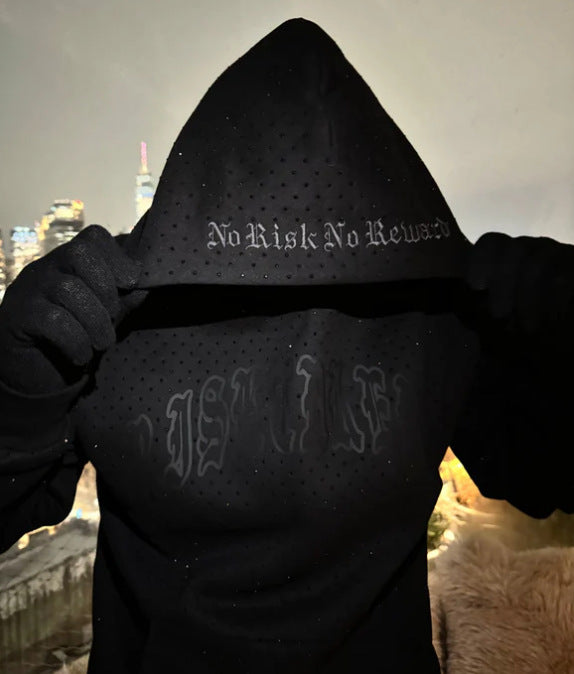 Clothing Print Dark Rhinestone Black Series Youth